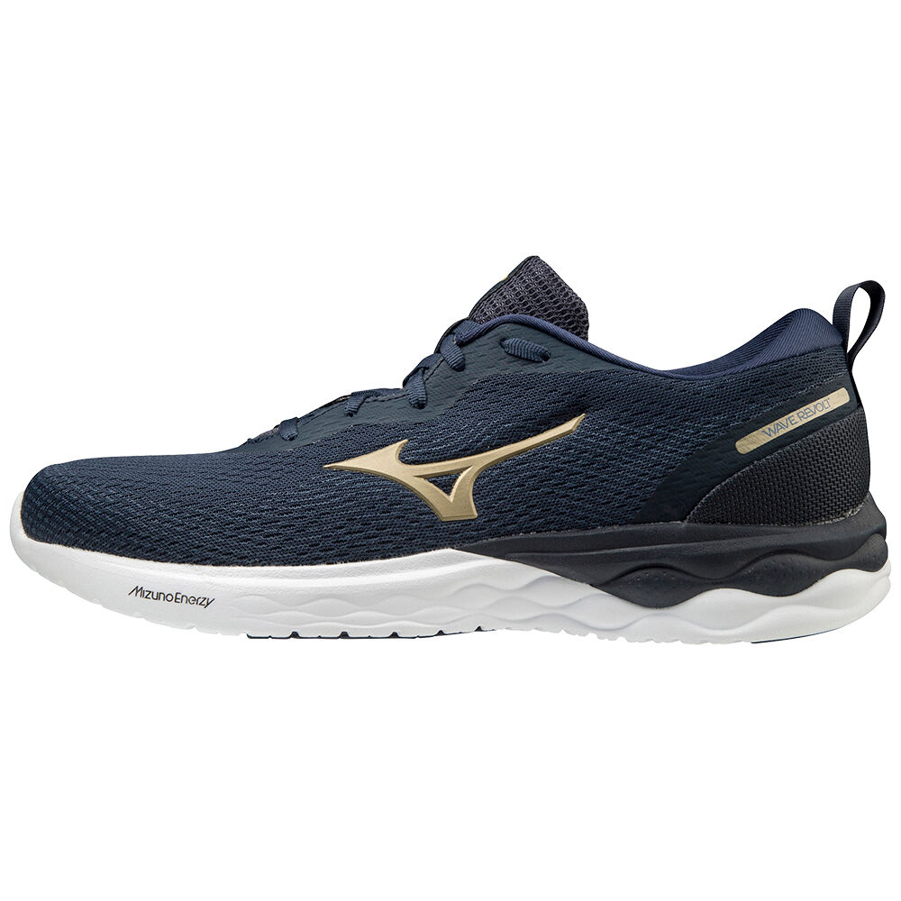 Mens Mizuno Wave Revolt Running Shoes Indigo Philippines (FNGXHQ820)